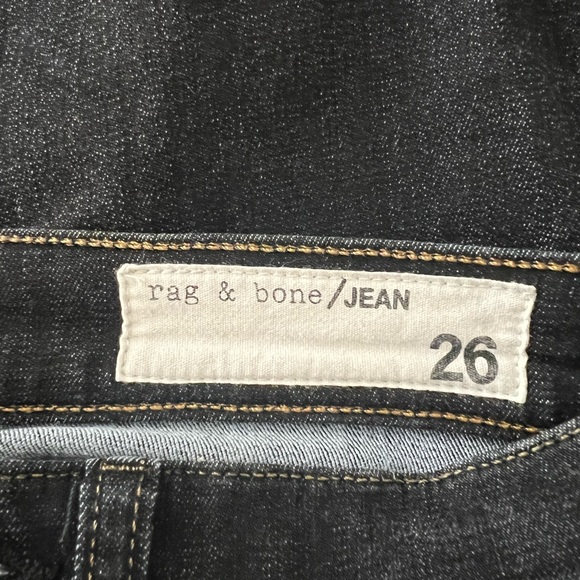 Rag & Bone Skinny Jeans in Black Rae - Picture 7 of 9